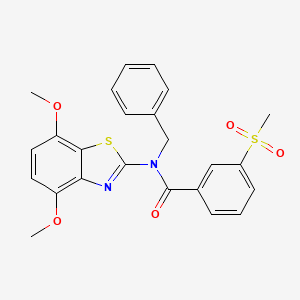 N-benzyl-N-(4,7-dimethoxybenzo[d]thiazol-2-yl)-3-(methylsulfonyl)benzamide