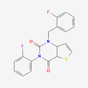 3-(2-fluorophenyl)-1-[(2-fluorophenyl)methyl]-1H,2H,3H,4H-thieno[3,2-d]pyrimidine-2,4-dione