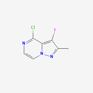molecular formula C7H5ClIN3 B2909024 4-Chloro-3-iodo-2-methylpyrazolo[1,5-a]pyrazine CAS No. 2172538-54-2