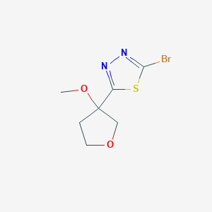 2-Bromo-5-(3-methoxyoxolan-3-yl)-1,3,4-thiadiazole