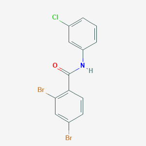 molecular formula C13H8Br2ClNO B290904 2,4-dibromo-N-(3-chlorophenyl)benzamide 