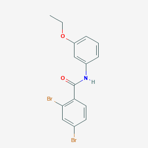 molecular formula C15H13Br2NO2 B290905 2,4-dibromo-N-(3-ethoxyphenyl)benzamide 