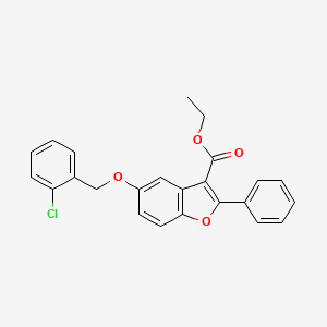 Ethyl 5-[(2-chlorophenyl)methoxy]-2-phenyl-1-benzofuran-3-carboxylate