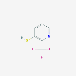 molecular formula C6H4F3NS B2909067 2-(Trifluoromethyl)pyridine-3-thiol CAS No. 1801693-48-0