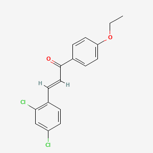 molecular formula C17H14Cl2O2 B2909073 (2E)-3-(2,4-dichlorophenyl)-1-(4-ethoxyphenyl)prop-2-en-1-one CAS No. 1582302-82-6