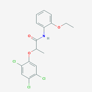 molecular formula C17H16Cl3NO3 B290908 N-(2-ethoxyphenyl)-2-(2,4,5-trichlorophenoxy)propanamide 
