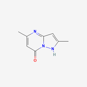 molecular formula C8H9N3O B2909085 2,5-Dimethylpyrazolo[1,5-a]pyrimidin-7-ol CAS No. 1119448-98-4; 27166-46-7; 98488-10-9