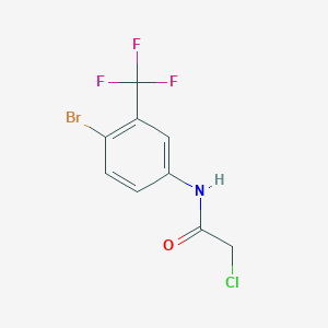 molecular formula C9H6BrClF3NO B2909093 N-[4-bromo-3-(trifluoromethyl)phenyl]-2-chloroacetamide CAS No. 40992-67-4