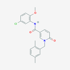 N-(5-chloro-2-methoxyphenyl)-1-(2,5-dimethylbenzyl)-6-oxo-1,6-dihydropyridine-3-carboxamide
