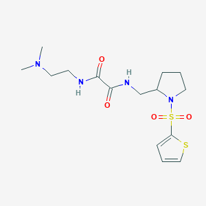 N1-(2-(dimethylamino)ethyl)-N2-((1-(thiophen-2-ylsulfonyl)pyrrolidin-2-yl)methyl)oxalamide