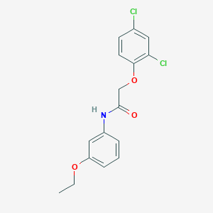 molecular formula C16H15Cl2NO3 B290911 2-(2,4-dichlorophenoxy)-N-(3-ethoxyphenyl)acetamide 