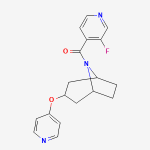 (3-fluoropyridin-4-yl)((1R,5S)-3-(pyridin-4-yloxy)-8-azabicyclo[3.2.1]octan-8-yl)methanone