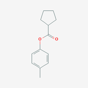 molecular formula C13H16O2 B290912 4-Methylphenylcyclopentanecarboxylate 