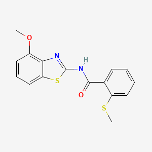 N-(4-methoxybenzo[d]thiazol-2-yl)-2-(methylthio)benzamide