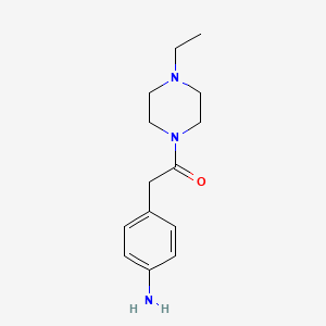 2-(4-Aminophenyl)-1-(4-ethylpiperazin-1-yl)ethan-1-one