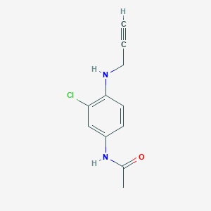 N-[3-Chloro-4-(prop-2-ynylamino)phenyl]acetamide
