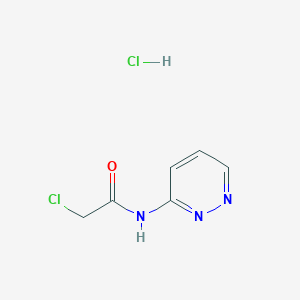 molecular formula C6H7Cl2N3O B2909131 2-chloro-N-(pyridazin-3-yl)acetamide hydrochloride CAS No. 2138213-64-4