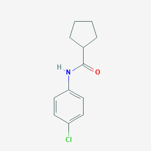 molecular formula C12H14ClNO B290914 N-(4-chlorophenyl)cyclopentanecarboxamide 