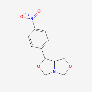 molecular formula C11H12N2O4 B2909140 1-(4-nitrophenyl)dihydro-1H-[1,3]oxazolo[3,4-c][1,3]oxazole CAS No. 110973-83-6