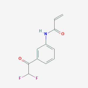 molecular formula C11H9F2NO2 B2909196 N-[3-(2,2-Difluoroacetyl)phenyl]prop-2-enamide CAS No. 2361640-69-7