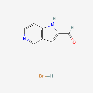 molecular formula C8H7BrN2O B2909202 1H-Pyrrolo[3,2-c]pyridine-2-carbaldehyde hydrobromide CAS No. 2241140-49-6