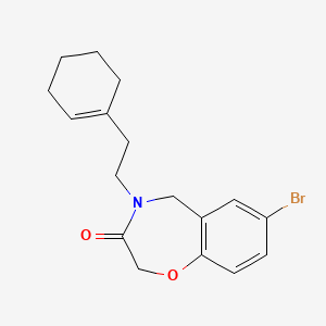 7-bromo-4-(2-cyclohex-1-en-1-ylethyl)-4,5-dihydro-1,4-benzoxazepin-3(2H)-one