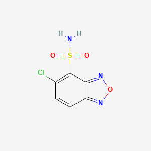 molecular formula C6H4ClN3O3S B2909212 5-Chloro-2,1,3-benzoxadiazole-4-sulfonamide CAS No. 1081142-40-6