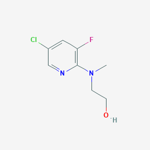 molecular formula C8H10ClFN2O B2909214 2-[(5-Chloro-3-fluoropyridin-2-yl)(methyl)amino]ethan-1-ol CAS No. 1517521-62-8