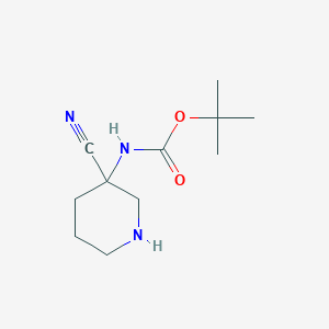 Tert-butyl N-(3-cyanopiperidin-3-yl)carbamate