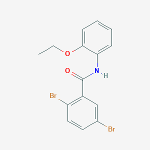 molecular formula C15H13Br2NO2 B290922 2,5-dibromo-N-(2-ethoxyphenyl)benzamide 