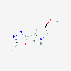 2-[(2R,4S)-4-methoxypyrrolidin-2-yl]-5-methyl-1,3,4-oxadiazole