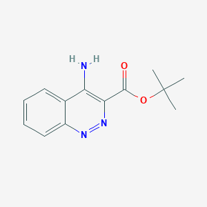 molecular formula C13H15N3O2 B2909257 Tert-butyl 4-aminocinnoline-3-carboxylate CAS No. 2248360-84-9