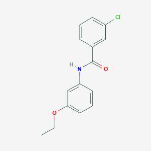 molecular formula C15H14ClNO2 B290927 3-chloro-N-(3-ethoxyphenyl)benzamide 