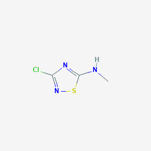 molecular formula C3H4ClN3S B2909270 3-chloro-N-methyl-1,2,4-thiadiazol-5-amine CAS No. 98026-64-3