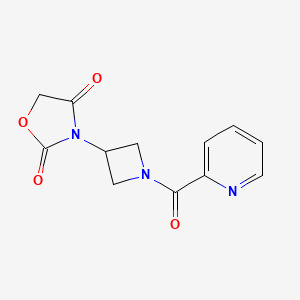 molecular formula C12H11N3O4 B2909279 3-(1-Picolinoylazetidin-3-yl)oxazolidine-2,4-dione CAS No. 2034425-55-1