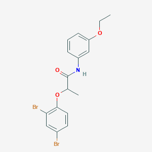 2-(2,4-dibromophenoxy)-N-(3-ethoxyphenyl)propanamide