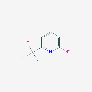 molecular formula C7H6F3N B2909280 2-(1,1-Difluoroethyl)-6-fluoropyridine CAS No. 2567502-13-8