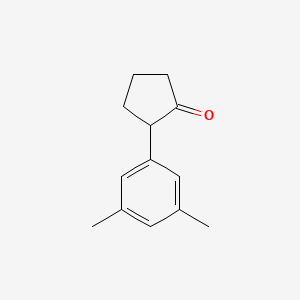 molecular formula C13H16O B2909288 2-(3,5-Dimethylphenyl)cyclopentan-1-one CAS No. 634603-16-0