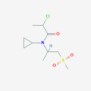 2-Chloro-N-cyclopropyl-N-(1-methylsulfonylpropan-2-yl)propanamide