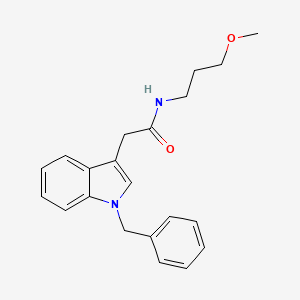 molecular formula C21H24N2O2 B2909320 2-(1-benzyl-1H-indol-3-yl)-N-(3-methoxypropyl)acetamide CAS No. 921919-56-4