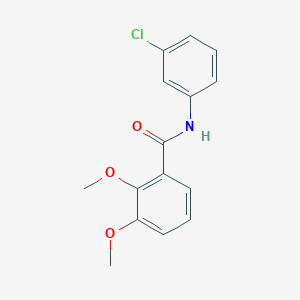 molecular formula C15H14ClNO3 B290934 N-(3-chlorophenyl)-2,3-dimethoxybenzamide 
