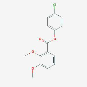 molecular formula C15H13ClO4 B290935 4-Chlorophenyl 2,3-dimethoxybenzoate 