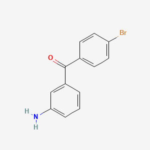 molecular formula C13H10BrNO B2909359 (3-Aminophenyl)(4-bromophenyl)methanone CAS No. 65158-70-5