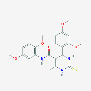 4-(2,4-dimethoxyphenyl)-N-(2,5-dimethoxyphenyl)-6-methyl-2-thioxo-1,2,3,4-tetrahydropyrimidine-5-carboxamide