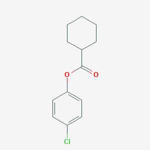 molecular formula C13H15ClO2 B290939 4-Chlorophenyl cyclohexanecarboxylate 