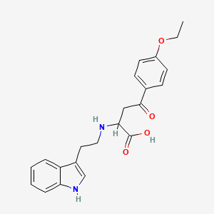 molecular formula C22H24N2O4 B2909409 4-(4-ethoxyphenyl)-2-{[2-(1H-indol-3-yl)ethyl]amino}-4-oxobutanoic acid CAS No. 1025773-67-4