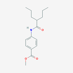 molecular formula C16H23NO3 B290944 Methyl 4-[(2-propylpentanoyl)amino]benzoate 