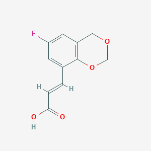 3-(6-Fluoro-2,4-dihydro-1,3-benzodioxin-8-yl)prop-2-enoic acid