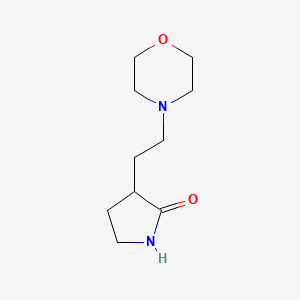 molecular formula C10H18N2O2 B2909460 3-(2-Morpholinoethyl)pyrrolidin-2-one CAS No. 1564637-94-0