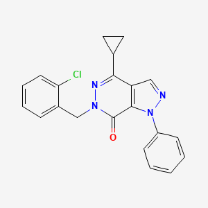 B2909469 6-(2-chlorobenzyl)-4-cyclopropyl-1-phenyl-1H-pyrazolo[3,4-d]pyridazin-7(6H)-one CAS No. 1105240-34-3